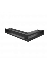 Obrázok pre Rohová mriežka LUFT 600x400x90 ľavá čierna 45S SF - plytká