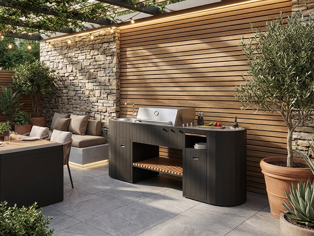 kompaktné vonkajšie kuchyne