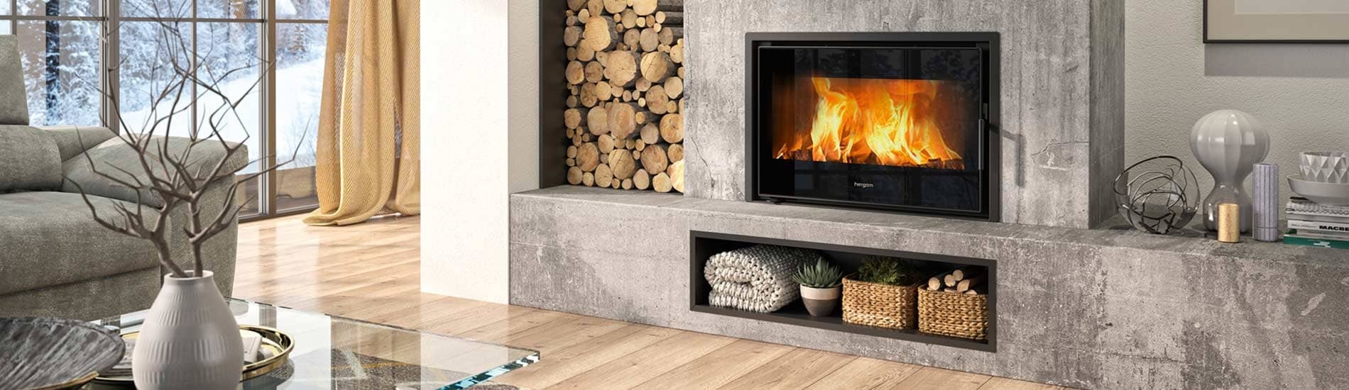 Liatinov&aacute; krbov&aacute; vložka Hergom C-16/80 horiaci ohen