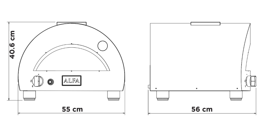 technick&yacute; v&yacute;kres pizza pec portable červena