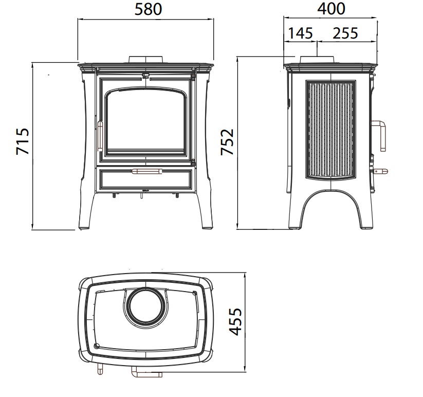 Krbov&eacute; kachle E-20 z kvalitnej liatiny