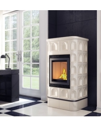 Kachľová pec BLANKA 8 krémová lesklá Obrázok pre Kachľová pec BLANKA 8 krémová lesklá