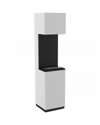 Obrázok pre Voľne stojaci biokrb SIERRA biely 408x1700mm