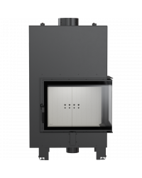 Obrázok pre Teplovodná krbová vložka MBZ 13 BS pravé presklenie s dochladzovacou špirálou