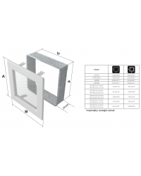 Dvojmriežka RETRO 17x17 antická biela s klapkou - otváracie dvierka Obrázok pre Dvojmriežka RETRO 17x17 antická biela s klapkou - otváracie dvierka