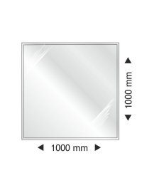Sklo pod krbové kachle štvorcové 1000x1000x6mm Obrázok pre Sklo pod krbové kachle štvorcové 1000x1000x6mm