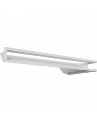 Obrázok pre Rohová mriežka LUFT 800x400x90 ľavá biela 45S