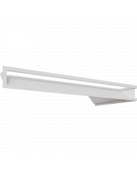 Obrázok pre Rohová mriežka LUFT 800x400x90 ľavá biela 45S SF - plytká