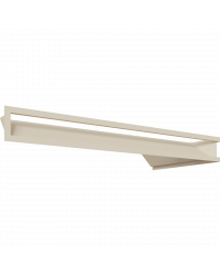 Obrázok pre Rohová mriežka LUFT 800x400x90 ľavá krémová 45S SF - plytká