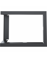 Montážny rámik 90° pre krbové vložky LUCY 12 ľavé presklenie Obrázok pre Montážny rámik 90° pre krbové vložky LUCY 12 ľavé presklenie