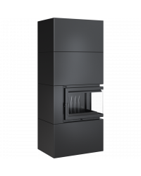 Obrázok pre Modulárny krb SIMPLE 8 BOX čierny pravé presklenie