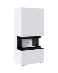 Obrázok pre Modulárny krb HOME EASY BOX - NBC 7 biely trojstranné presklenie