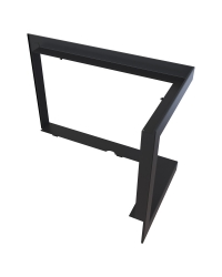 Montážny rámik 90°- 70mm pre krbové vložky VN 810/410 ľavé presklenie Obrázok pre Montážny rámik 90°- 70mm pre krbové vložky VN 810/410 ľavé presklenie