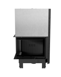 Obrázok pre Krbová vložka MBZ 13 BS ľavé presklenie s výsuvným otváraním dvierok s čiernym ohniskom