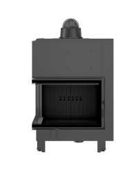 Obrázok pre Krbová vložka MBA 17 BS ľavé presklenie s ohýbaným sklom s čiernym ohniskom