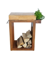 Malý stolík 60x45x91 - corten Obrázok pre Malý stolík 60x45x91 - corten