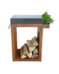 Malý stolík 60x45x91 - corten Obrázok pre Malý stolík 60x45x91 - corten