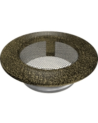 Obrázok pre Mriežka okrúhla Ø 125 čierno-zlatá