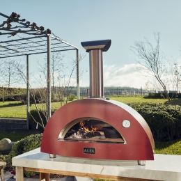 Obrázok pre Pizza pec MODERNO 2 na drevo - antique red