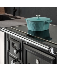 Teplovzdušný krbový sporák SAJA 8/100 - zadný vývod Obrázok pre Teplovzdušný krbový sporák SAJA 8/100 - zadný vývod