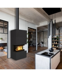 Obrázok pre Modulárny krb HOME EASY BOX - NBC 7 INDIAN BLACK trojstranné presklenie