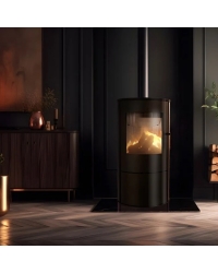 Krbové kachle ROLLO s čiernym ohniskom Obrázok pre Krbové kachle ROLLO s čiernym ohniskom