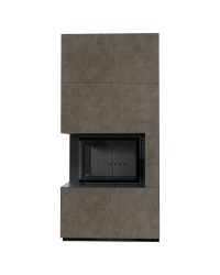 Modulárny krb FLOKI ľavý - povrchová úprava - FOKOS PIOMBO čierne ohnisko Obrázok pre Modulárny krb FLOKI ľavý - povrchová úprava - FOKOS PIOMBO čierne ohnisko