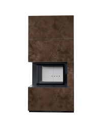 Modulárny krb FLOKI ľavý - povrchová úprava - OXIDE MORO Obrázok pre Modulárny krb FLOKI ľavý - povrchová úprava - OXIDE MORO