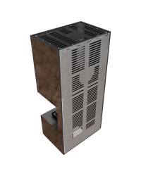 Modulárny krb FLOKI pravý - povrchová úprava - OXIDE MORO čierne ohnisko Obrázok pre Modulárny krb FLOKI pravý - povrchová úprava - OXIDE MORO čierne ohnisko