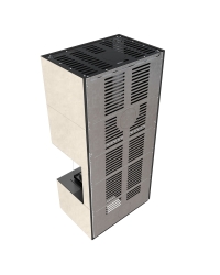 Modulárny krb FLOKI pravý - povrchová úprava - FOKOS TALCO Obrázok pre Modulárny krb FLOKI pravý - povrchová úprava - FOKOS TALCO