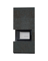 Modulárny krb FLOKI ľavý - povrchová úprava - OXIDE NERO Obrázok pre Modulárny krb FLOKI ľavý - povrchová úprava - OXIDE NERO