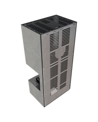 Modulárny krb FLOKI pravý - povrchová úprava - CEMENTO GRIGIO BOCCIARDATA Obrázok pre Modulárny krb FLOKI pravý - povrchová úprava - CEMENTO GRIGIO BOCCIARDATA