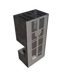 Modulárny krb FLOKI pravý - povrchová úprava - NATURALI NERO GRECO čierne ohnisko Obrázok pre Modulárny krb FLOKI pravý - povrchová úprava - NATURALI NERO GRECO čierne ohnisko