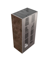 Obrázok pre Modulárny krb FLOKI - povrchová úprava - OXIDE MORO čierne ohnisko