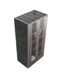 Obrázok pre Modulárny krb FLOKI - povrchová úprava - OXIDE NERO čierne ohnisko