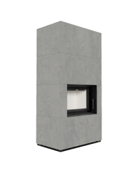 Obrázok pre Modulárny krb FLOKI - povrchová úprava - CEMENTO GRIGIO BOCCIARDATA