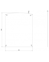 Obrázok pre Oceľový podstavec pod krbové kachle - Vzor 8 - 80x100cm