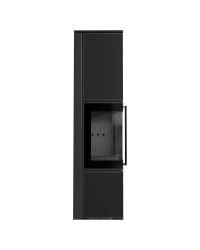 Krbové kachle TORA L 8 povrchová úprava - NERO s čiernym ohniskom Obrázok pre Krbové kachle TORA L 8 povrchová úprava - NERO s čiernym ohniskom