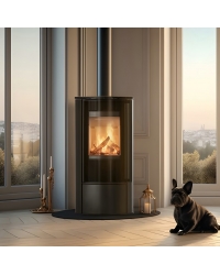 Krbové kachle ERIK s čiernym ohniskom Obrázok pre Krbové kachle ERIK s čiernym ohniskom