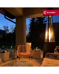 Plynový ohrievač UMBRELLA čierny Obrázok pre Plynový ohrievač UMBRELLA čierny