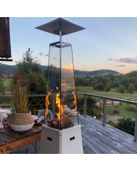 Plynový ohrievač UMBRELLA BS biely Obrázok pre Plynový ohrievač UMBRELLA BS biely