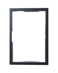 Obrázok pre Montážny rámik 90°- 35mm pre krbové vložky NADIA 9 s kľučkou na ľavej strane