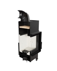 Krbová vložka FLOKI M pravé presklenie s čiernym ohniskom Obrázok pre Krbová vložka FLOKI M pravé presklenie s čiernym ohniskom