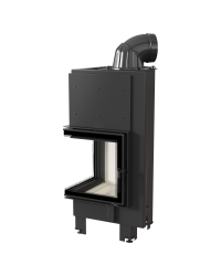 Krbová vložka MBN 8 BS ľavé presklenie s ohýbaným sklom Obrázok pre Krbová vložka MBN 8 BS ľavé presklenie s ohýbaným sklom