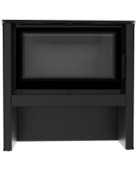 Obrázok pre Krbové kachle JUNO 12 čierne panely s čiernym ohniskom