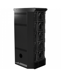 Obrázok pre Kachľová pec BLANKA 8 čierna s čiernym ohniskom