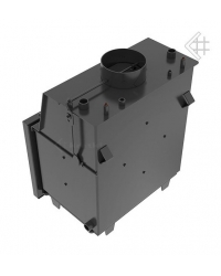 Obrázok pre Teplovodná krbová vložka ZUZIA 12 DECO s dochladzovacou špirálou s čiernym ohniskom