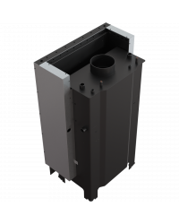 Obrázok pre Teplovodná krbová vložka MBM 12 s výsuvným otváraním dvierok a dochladzovacou špirálou s čiernym ohniskom