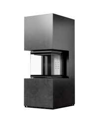 Obrázok pre Modulárny krb NBC 8 nízky - povrchová úprava - FOKOS GRAFITE