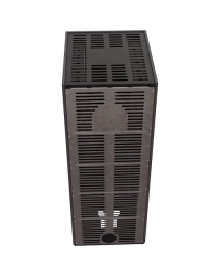 Obrázok pre Modulárny krb NBC 8 nízky - povrchová úprava - FOKOS GRAFITE s čiernym ohniskom